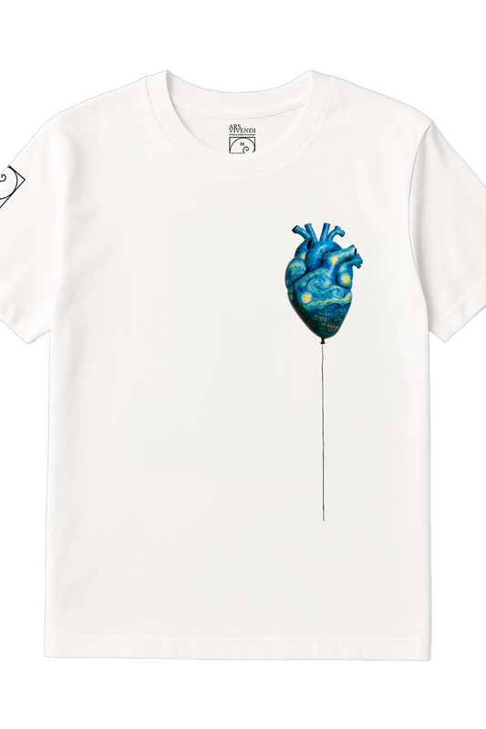 „Starry Heart“ Ballon-T-Shirt – Inspiriert von Van Gogh